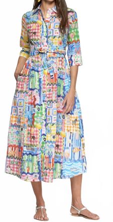 Vilagallo Capri Long Dress In Print