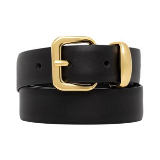 Trussardi Cintur&oacute;n de piel - Accessories - Mujer - Negro - 80 CM