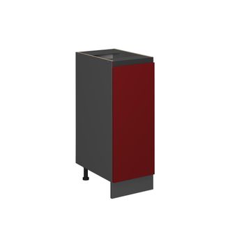 Vicco Armario De Farmacia R-line, Rojo, 30 Cm En Forma De J, Sin Encimera