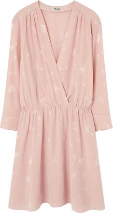 Zadig&Voltaire Kleedjes, Dames, Roze, L, Heart Flash Shirt Dress