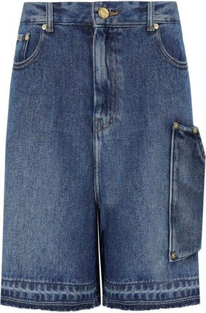 Ganni BERMUDA IN DENIM BLU GANNI