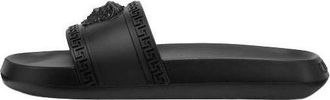 Versace Palazzo Rubber Sliders Black 1008733-DGO9G-1B000