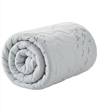 Ella Jayne Home Allergy-Free Bamboo Mattress Protector With Waterproof Lining Protection