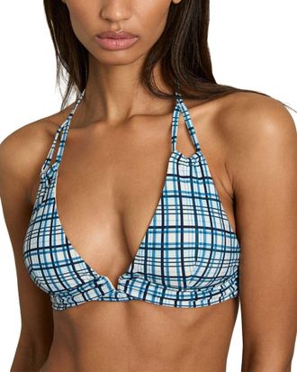 Reiss Daniella Printed Halter Bikini Top