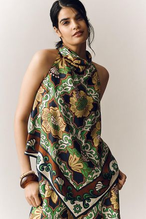 Alemais Liana Silk Halter Top