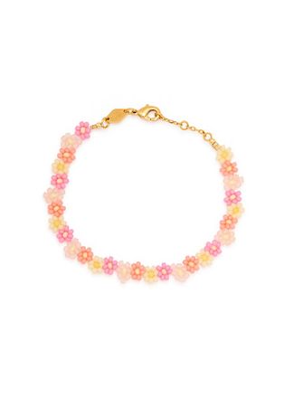 Anni Lu Anni LU Blossom 18kt Gold-plated Beaded Bracelet - Pink - One Size