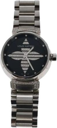 Louis Vuitton Pre-owned Stoffen Horloge - Dames - Vintage Horloges - Grijs - ONE Size - Vintage