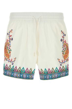 Etro Etro White Polyester Swimming Shorts