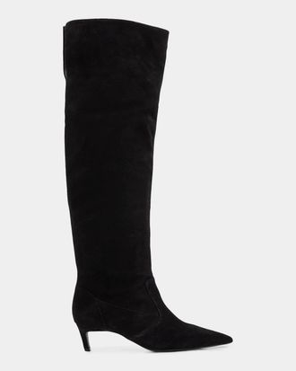 Schutz Odessa Suede Knee-High Boots