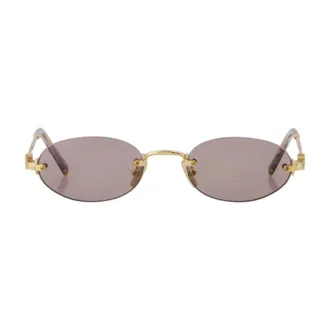 Miu Miu Accessoires, unisex, Geel, ONE Size, MU A54S Zonnebril