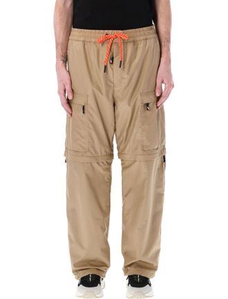 Moncler Beige Nylon Cargo Pants