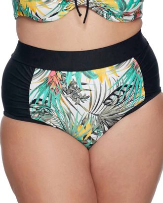 Skye Waverly High Waist Bikini Bottom - Plus In Folia Adley