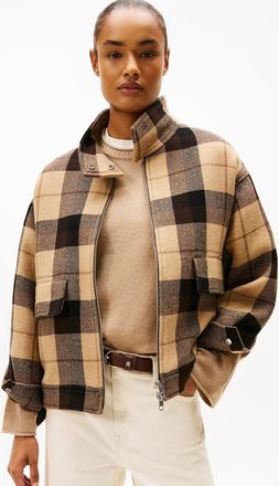 Tommy Hilfiger Geruit jasje van wolmix