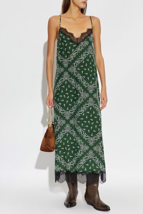 Zadig&Voltaire Silk Dress Respa, Womens, Green