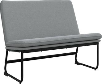 vidaXL Banco De Tela Gris Claro 100x75x76 Cm Vidaxl