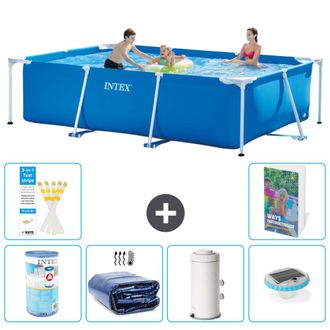 Intex Piscina Con Estructura Rectangular - 300x200x75 Cm - 7-piezas S101
