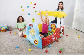 Trade Shop Trade Shop - Trenino Gonfiabile Per Bambini 2 Anni+ Play Center 132x94x89cm Con Palline 93537