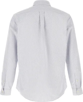 Polo Ralph Lauren Striped Oxford Cotton Shirt - Light Blue