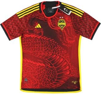 adidas Seattle Sounders FC 23/24 Authentic Away Asia Sizing Red HI1837