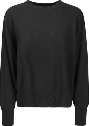 Be You Short-Fit Cashmere Sweater With Diamond Pattern And Round Neckline