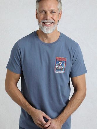 Weird Fish Quack To The Future RSPB Artist T-Shirt in Mid Blue at Nordstrom, Size Xxx-Large