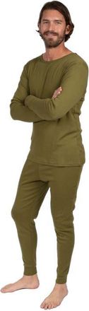 Leveret Mens Cotton Solid Matching Family Pajamas in Olive at Nordstrom, Size Xx-Large