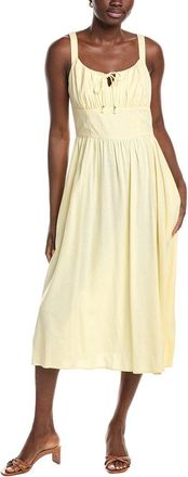Ellen Tracy Linen-Blend Midi Dress