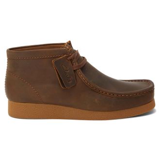 Clarks Wallabee Evo Boot Leather Mens Lace Up Boots - Beeswax - Size:UK 10.5