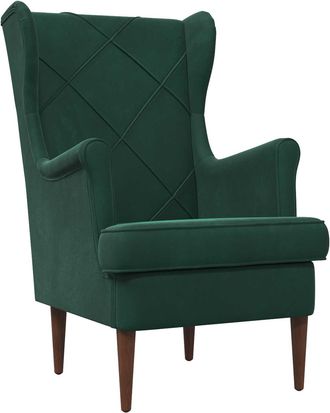 vidaXL Sill&oacute;n Verde Oscuro Terciopelo Vidaxl