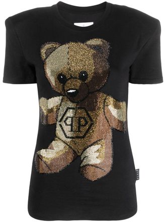 Philipp Plein Sexy Pure Fit crystal-embellished T-shirt - Black