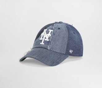 Dolce & Gabbana X 47 New York Mets Denim Patchwork Baseball Cap - Man Hats And Gloves Multi-colored Onesize
