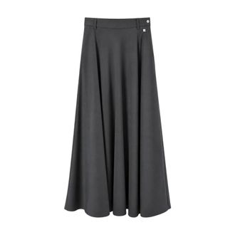 Herno Rokken, Dames, Grijs, S, Midi Rok