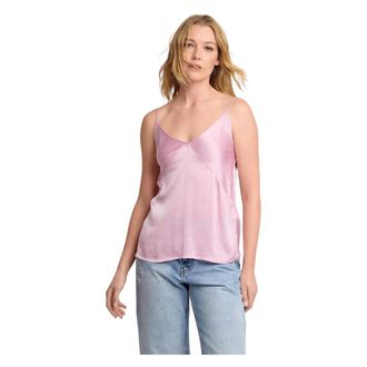 Kocca Sleeveless Tops, female, Pink, Size: XL Shiny Camisole Top