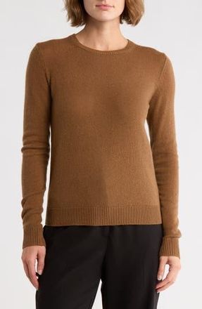 Theory Crewneck Cashmere Sweater in Clay at Nordstrom Rack, Size Petite