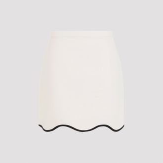 Valentino Crepe Couture Mini Skirt