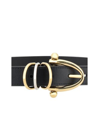 Chlo&eacute; Womens Leather Bracelet Belt Black Calf