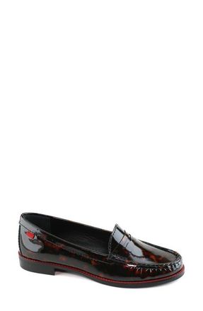 Marc Joseph New York East Village Patent Leather Penny Loafer in Tortoise Patent at Nordstrom, Size 10.5