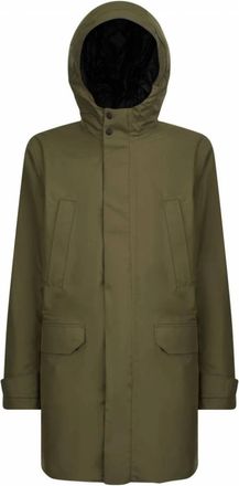 Geox Winterjas Blijf Warm Stijlvol - Heren - Winterjassen - Groen - 2XL - Polyester - Jassen