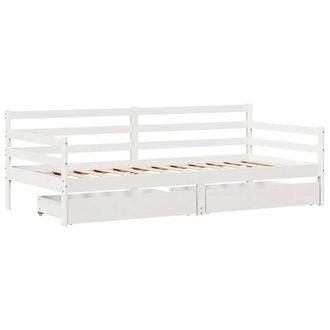 Berkfield Home Practical Daybed with Drawers without Mattress White 90x190 cm Si