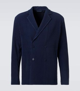 Homme Pliss&eacute; Issey Miyake Homme Pliss&eacute; Issey Miyake Tailored Pleats 1 double-breasted blazer