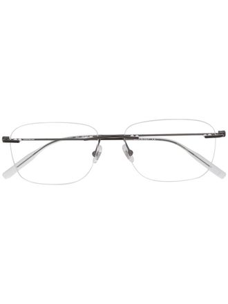 Montblanc MB0075O 001 glasses - unisex - Metal (Other) - 56 - Black