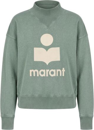 Isabel Marant Moby Sweatshirt - Dames - Sweatshirts - Groen - S - Katoen - Hoodies & sweatvesten