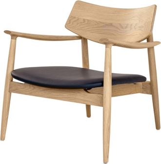 Moloo de sal&oacute;n en roble natural y poliuretano negro