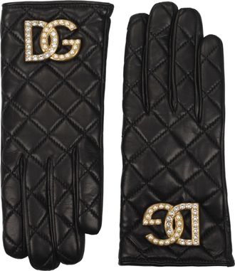 Dolce & Gabbana Dolce&Gabbana Damess Handschoenen Leer Zwart