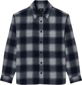 A.P.C. Malaury Overshirt - - Shirts - Uomo - Grigio - L