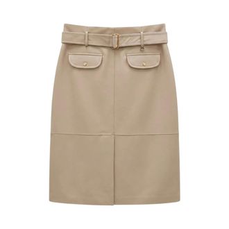 Moncler Dames, Rokken, Beige, Maat: 2XS Katoen