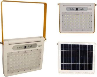 Trade Shop Trade Shop Traesio - Trade Shop - Faro Led Faretto Con Solar Pannel Show Staff 100w 50 Led Hy52300