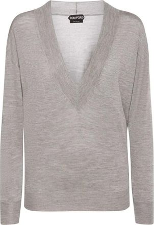 Tom Ford Truien & Vesten, Dames, Grijs, S, Truien