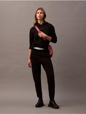 Calvin Klein Calvin Klein Womens Logo Tape Joggers - Black - XS