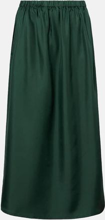 Asceno Falda larga Roma de sarga de seda